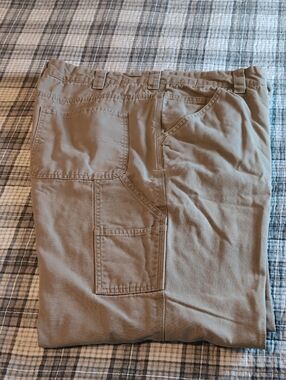 Gander Mountain Men's Tan Cargo Work Pants - Comfortable Utility Style